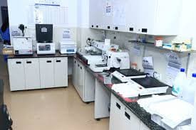 The on-site diagnostic laboratory at AMI Ruhama Church Waraba Mission Hospital